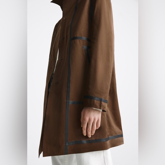 NWT ZARA Technical Trench Coat. - Picture 12 of 16